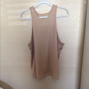 Women's Tan Sleeveless Top